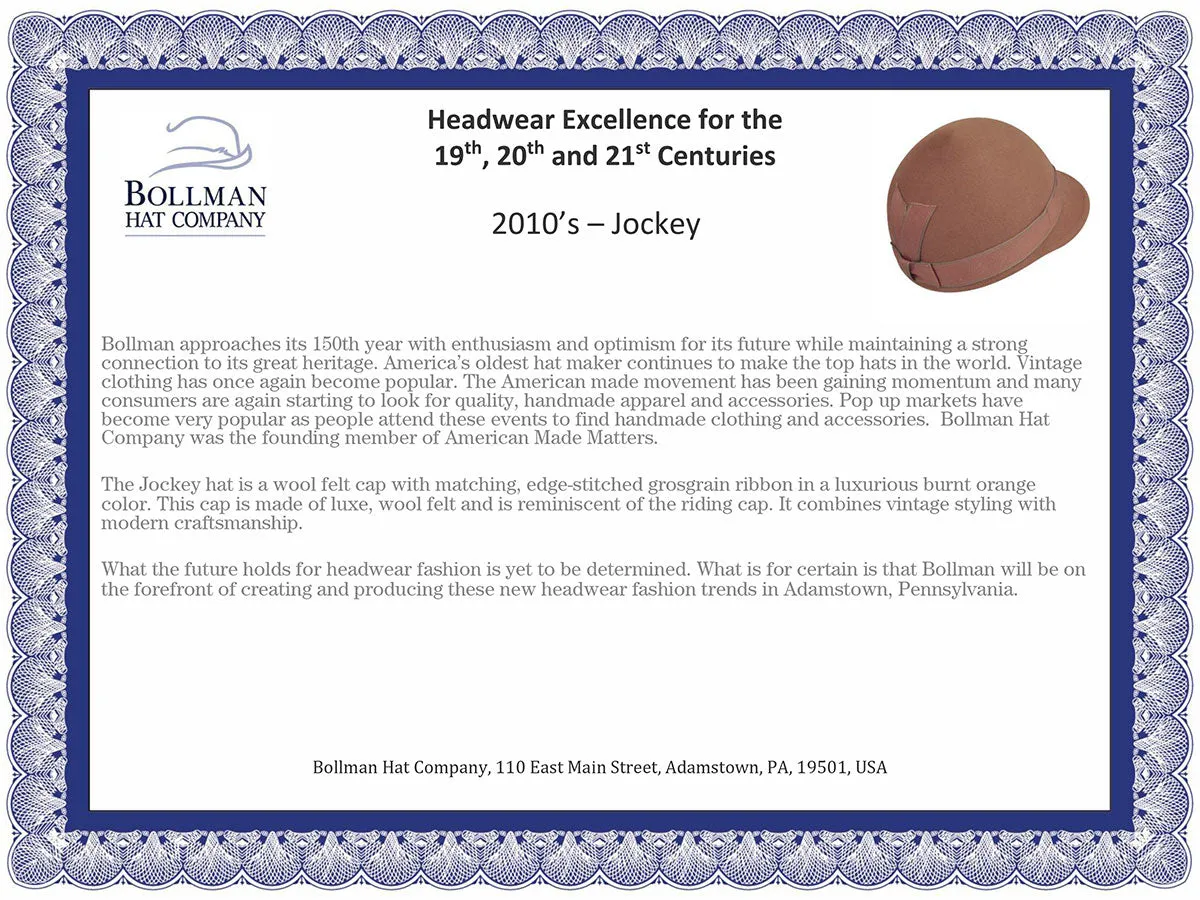 2010s Bollman Heritage Collection Jockey