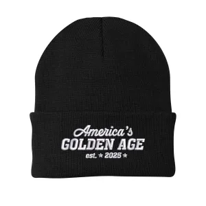 America's Golden Age Embroidered Beanie (AM25)