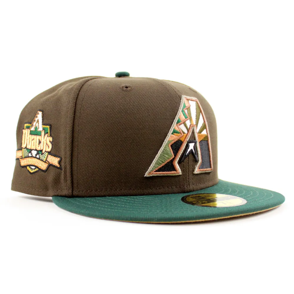 Arizona Diamondbacks 10th Anniversary New Era 59Fifty Fitted Hat (Walnut Green Khaki Under Brim)