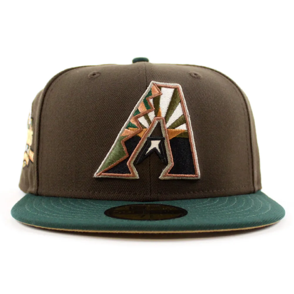 Arizona Diamondbacks 10th Anniversary New Era 59Fifty Fitted Hat (Walnut Green Khaki Under Brim)