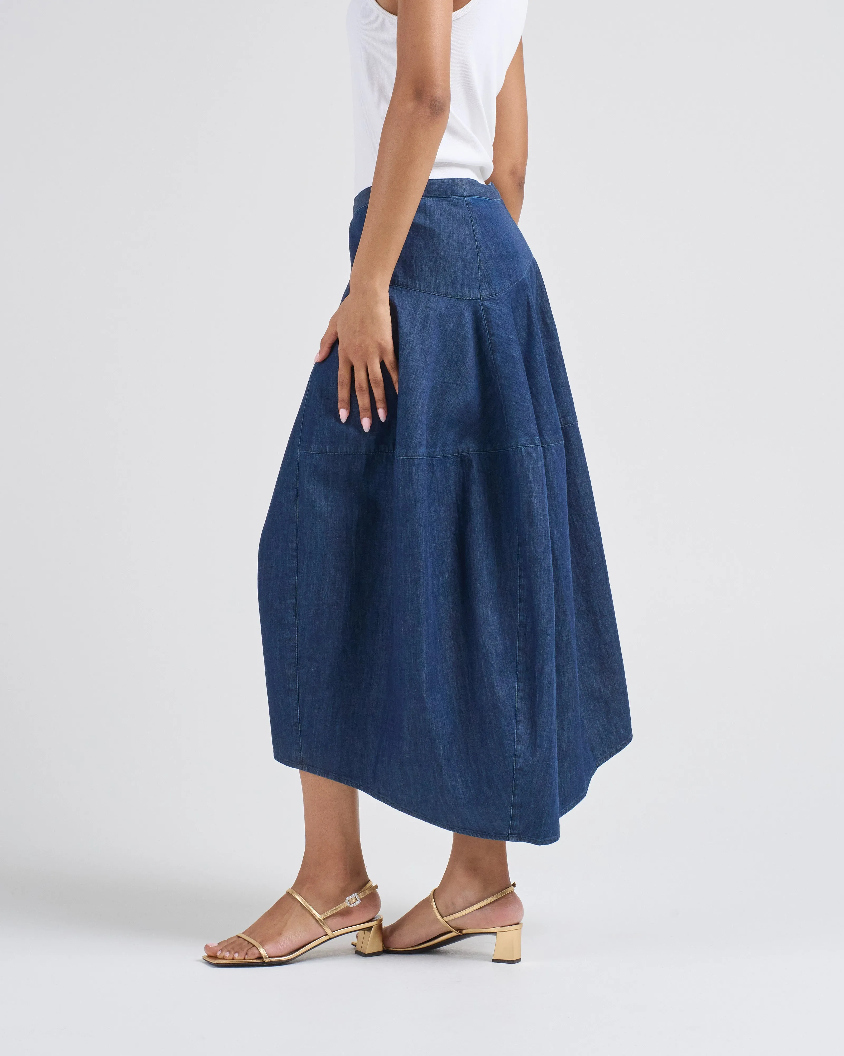 asymmetrical balloon skirt