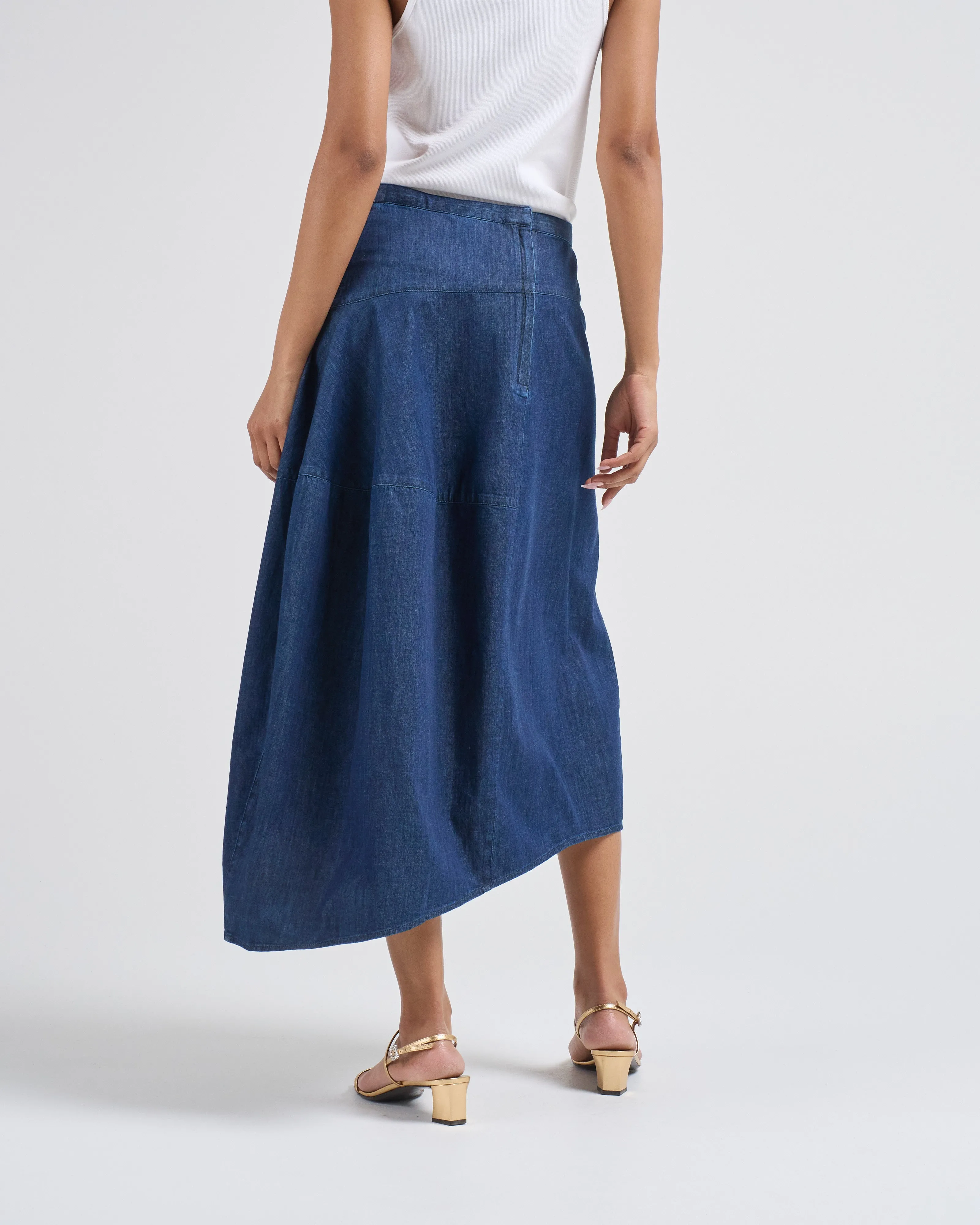 asymmetrical balloon skirt