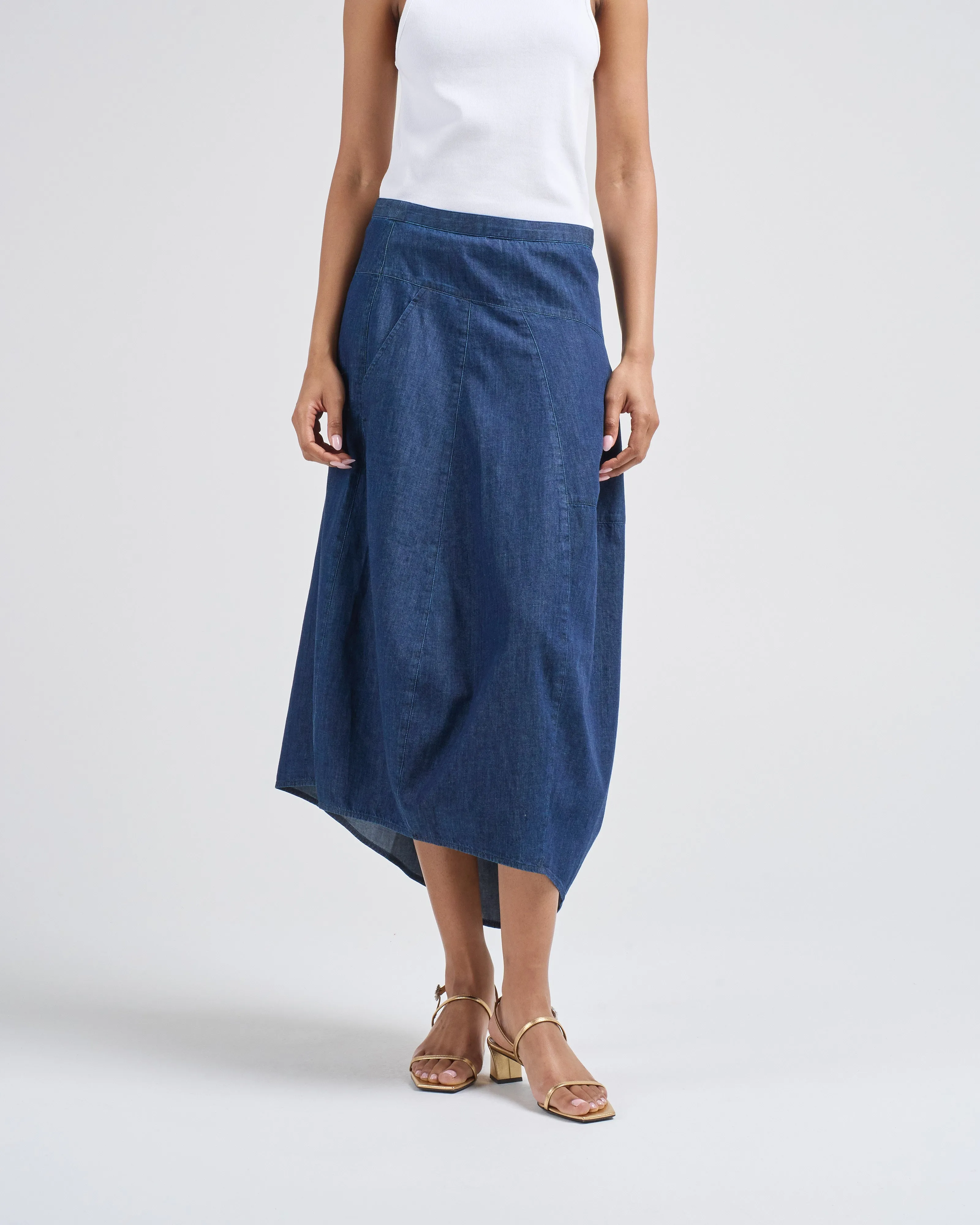 asymmetrical balloon skirt