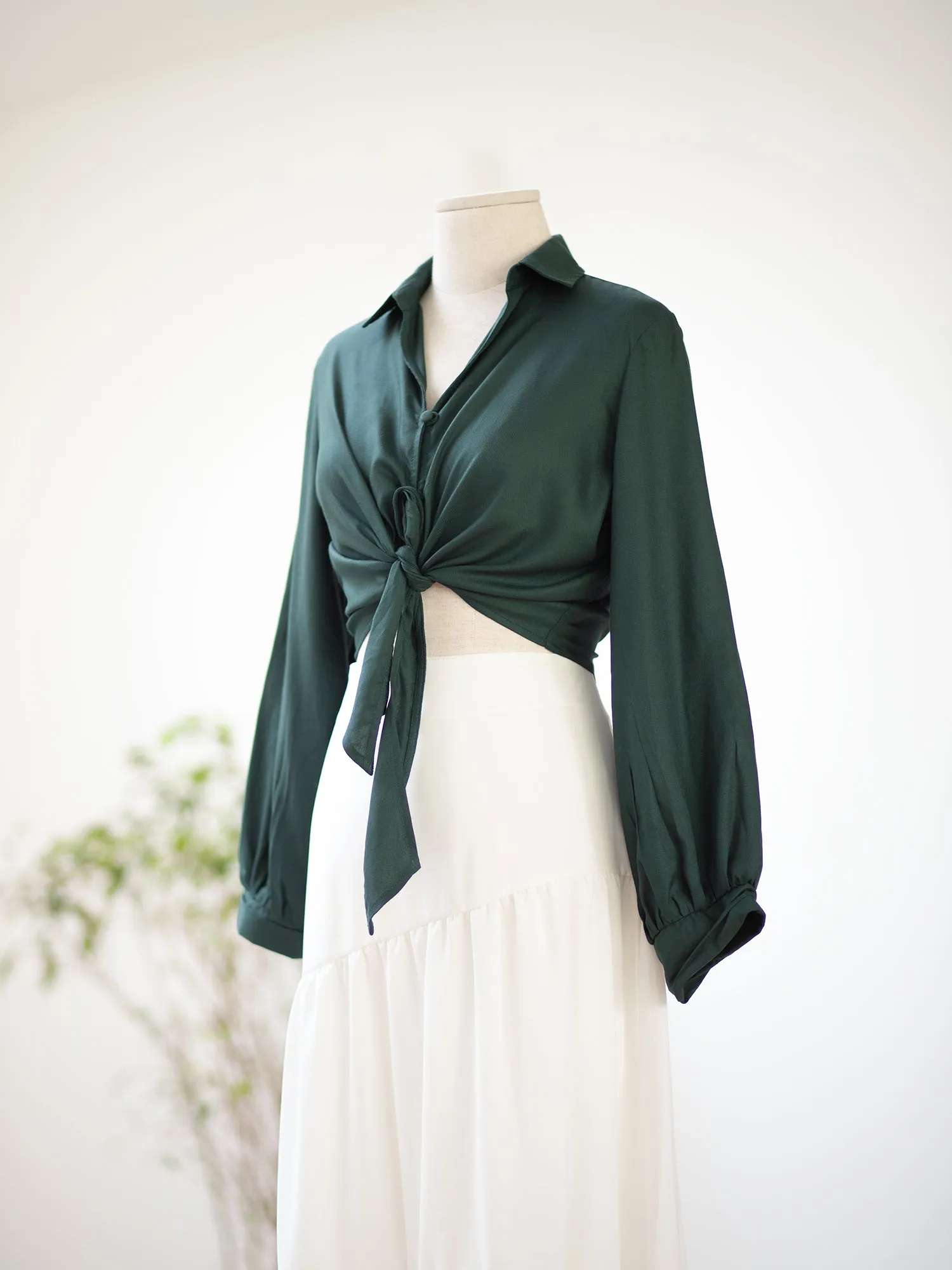 Asymmetrical Tiered Detail Midi Skirt