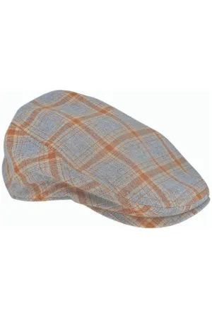 Avenel Cotton Check Ivory Cap