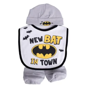Baby Beanie Bib and Bootie 3 Piece Set Batman