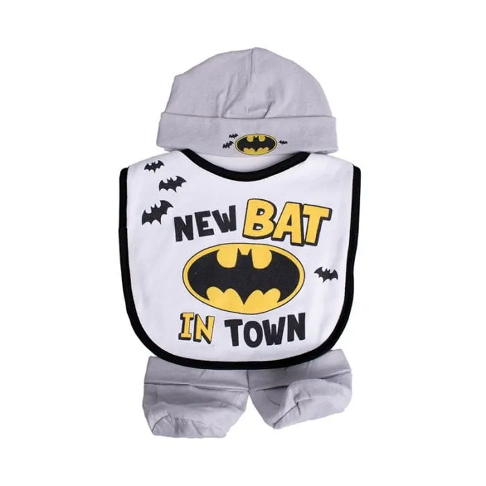 Baby Beanie Bib and Bootie 3 Piece Set Batman