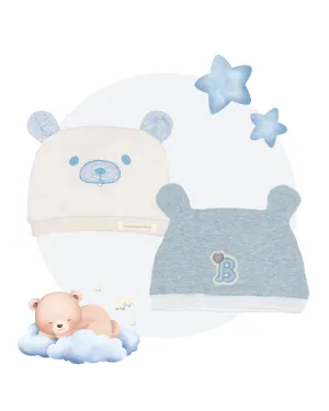 Baby Beanie (Pack of 2, Blue)