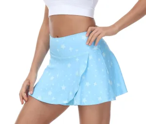 Baby Blue Stars Skirt-Skort