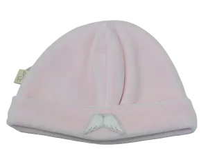 Baby Gi Angel Wings Velour Beanie - Pink