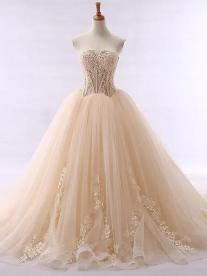 Ball Gown Color Wedding Dress