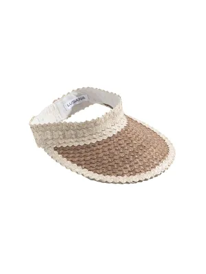 Banded Baha Visor Off White-Brown