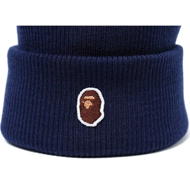 BAPE - One Point Beanie (Navy)