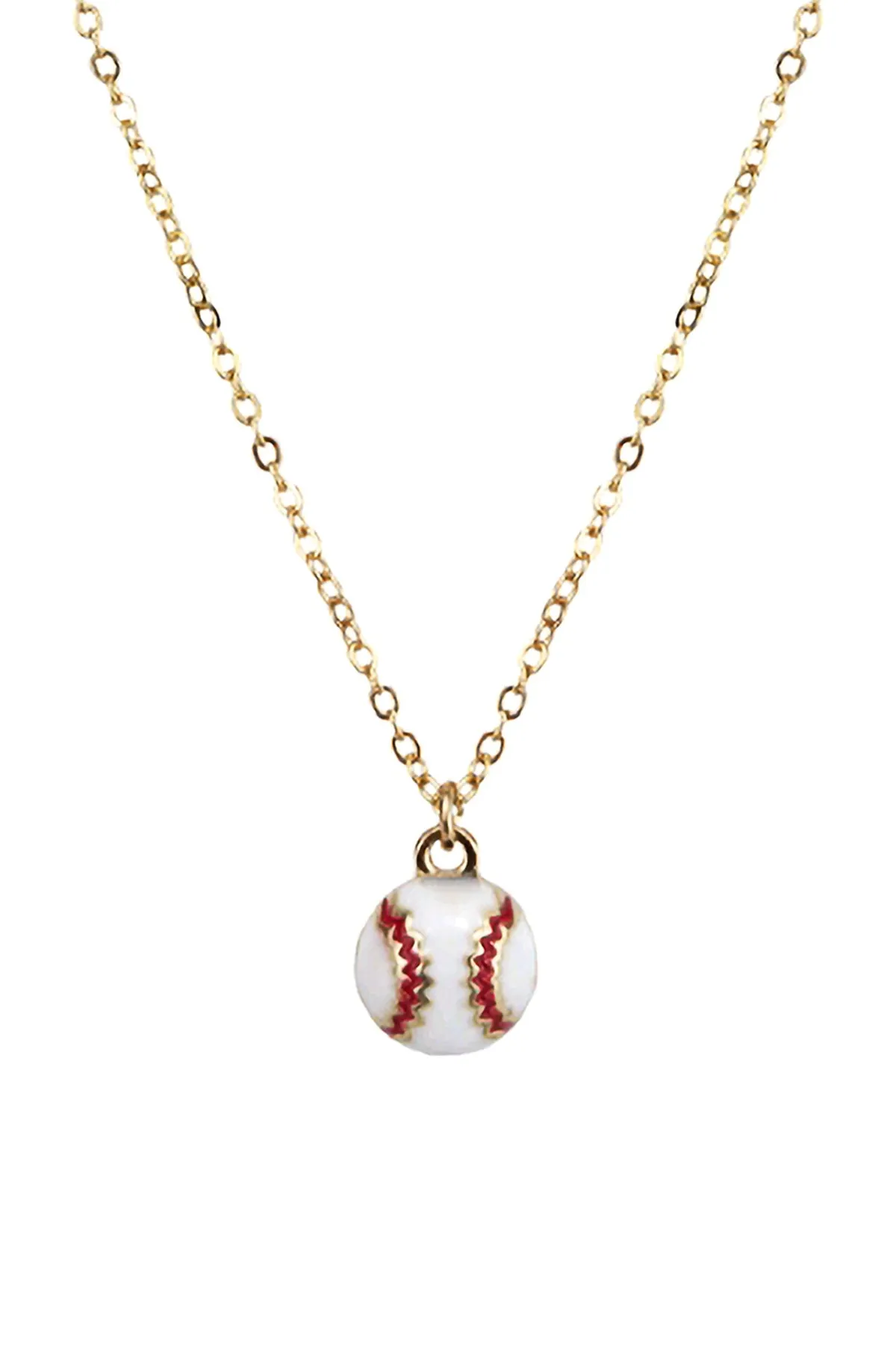 BASEBALL EPOXY SPORTS PENDANT NECKLACE