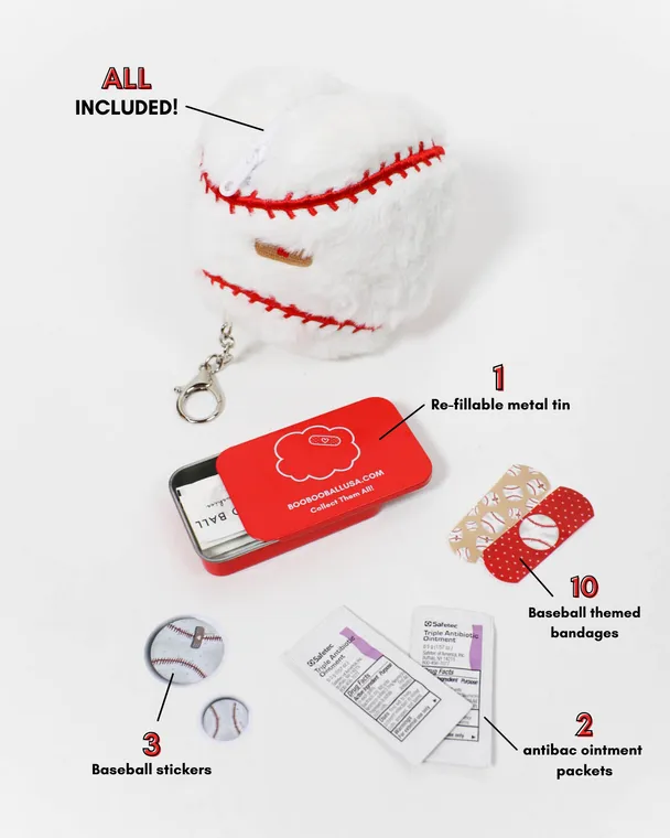BASEBALL First-Aid Keychain