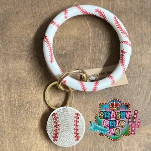 Baseball Key Ring Holder