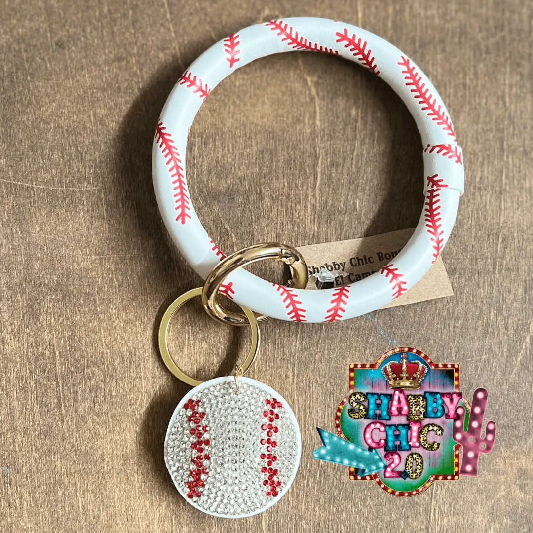 Baseball Key Ring Holder