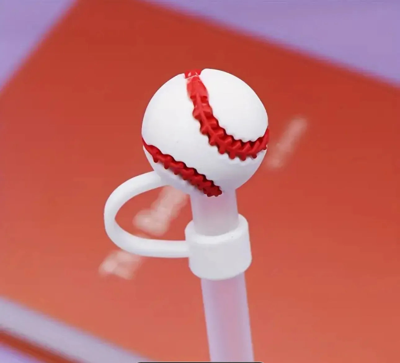 BASEBALL STRAW TOPPER