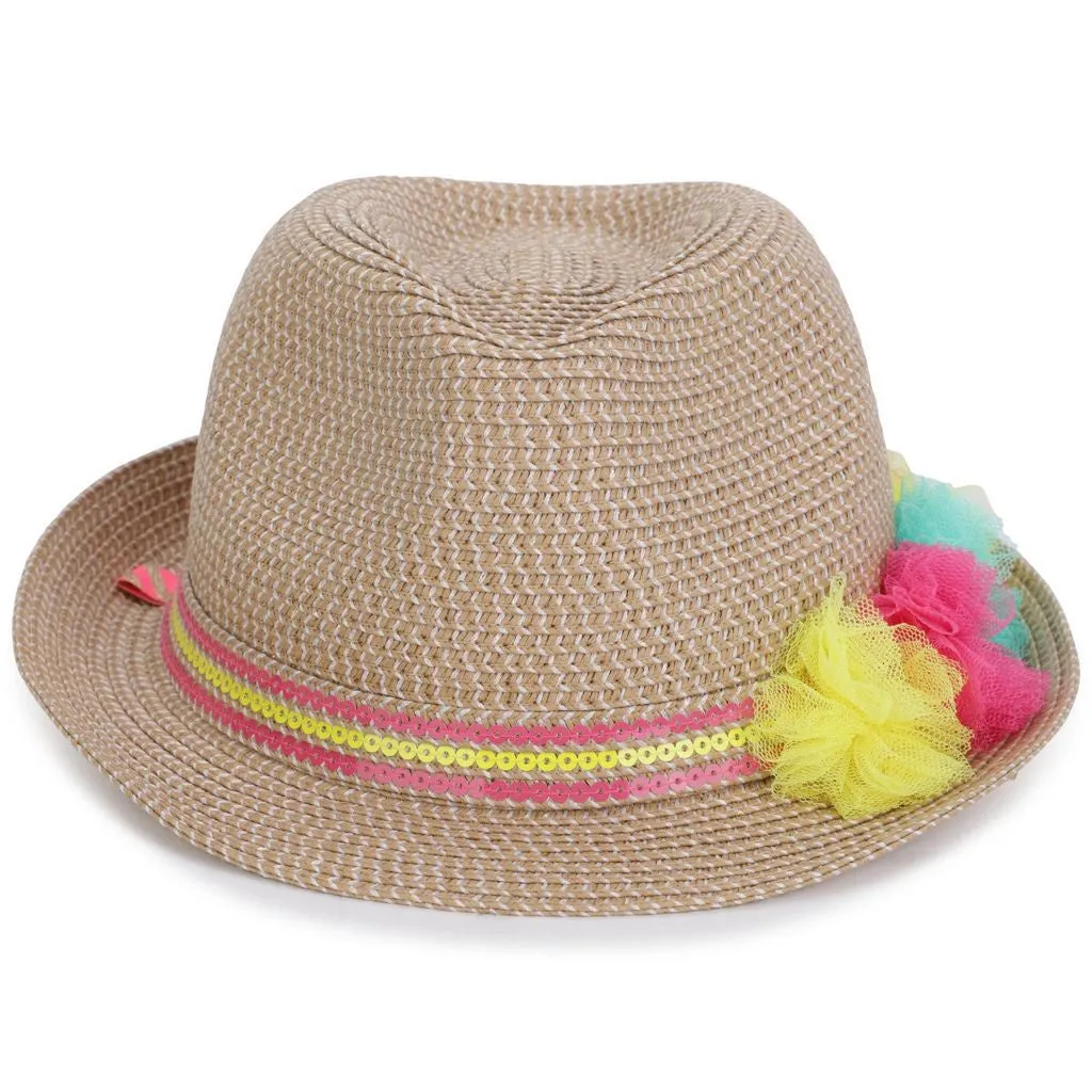 Billie Blush - Fedora with Coloured Sequin Band