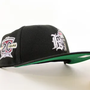 BIRMINGHAM BARONS 20 Years New Era 59Fifty Fitted Hat (Black Green Under Brim)
