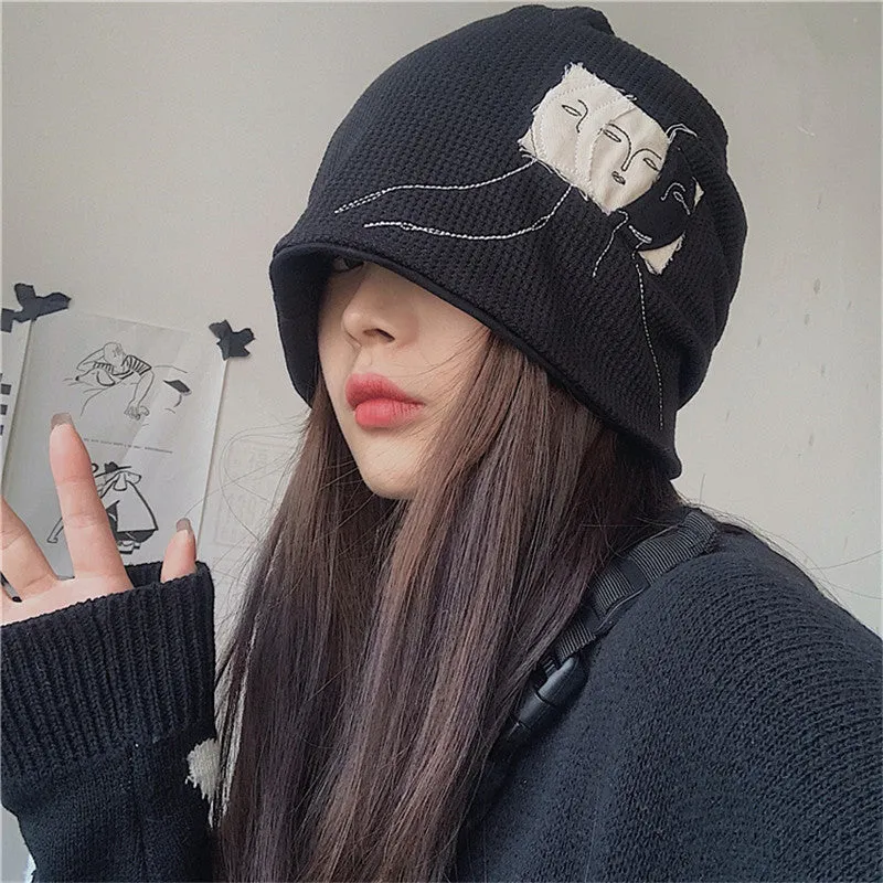 Black Knitted Wool Pile Hat ER5832