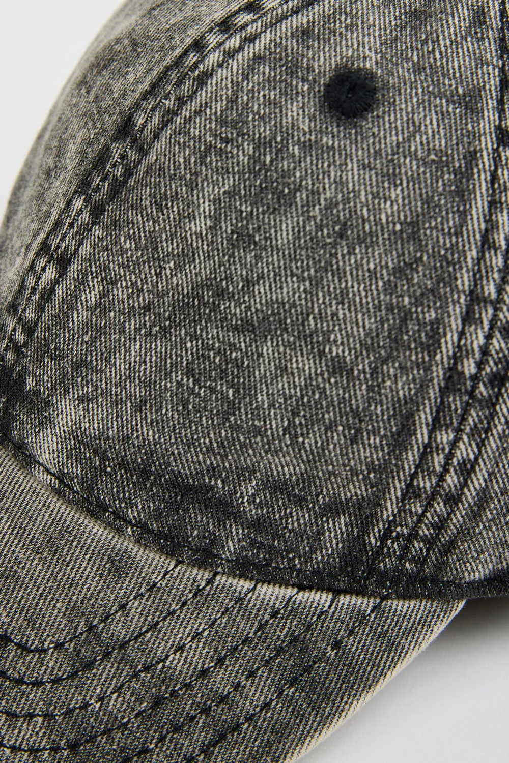 Black stone washed baseball cap