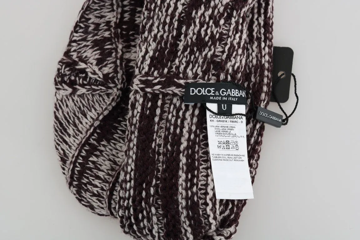 Bordeaux Wool Winter Beanie