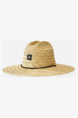 BRAND STRAW HAT - NATURAL