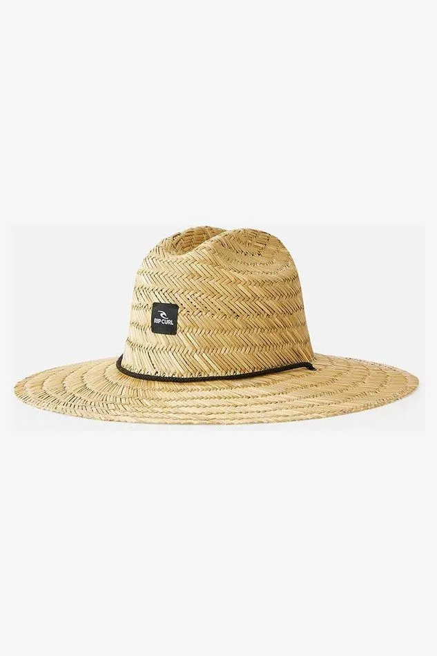 BRAND STRAW HAT - NATURAL
