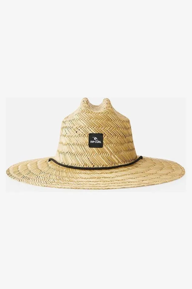 BRAND STRAW HAT - NATURAL