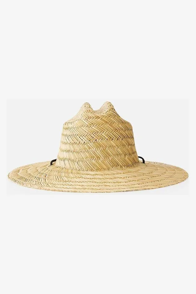 BRAND STRAW HAT - NATURAL