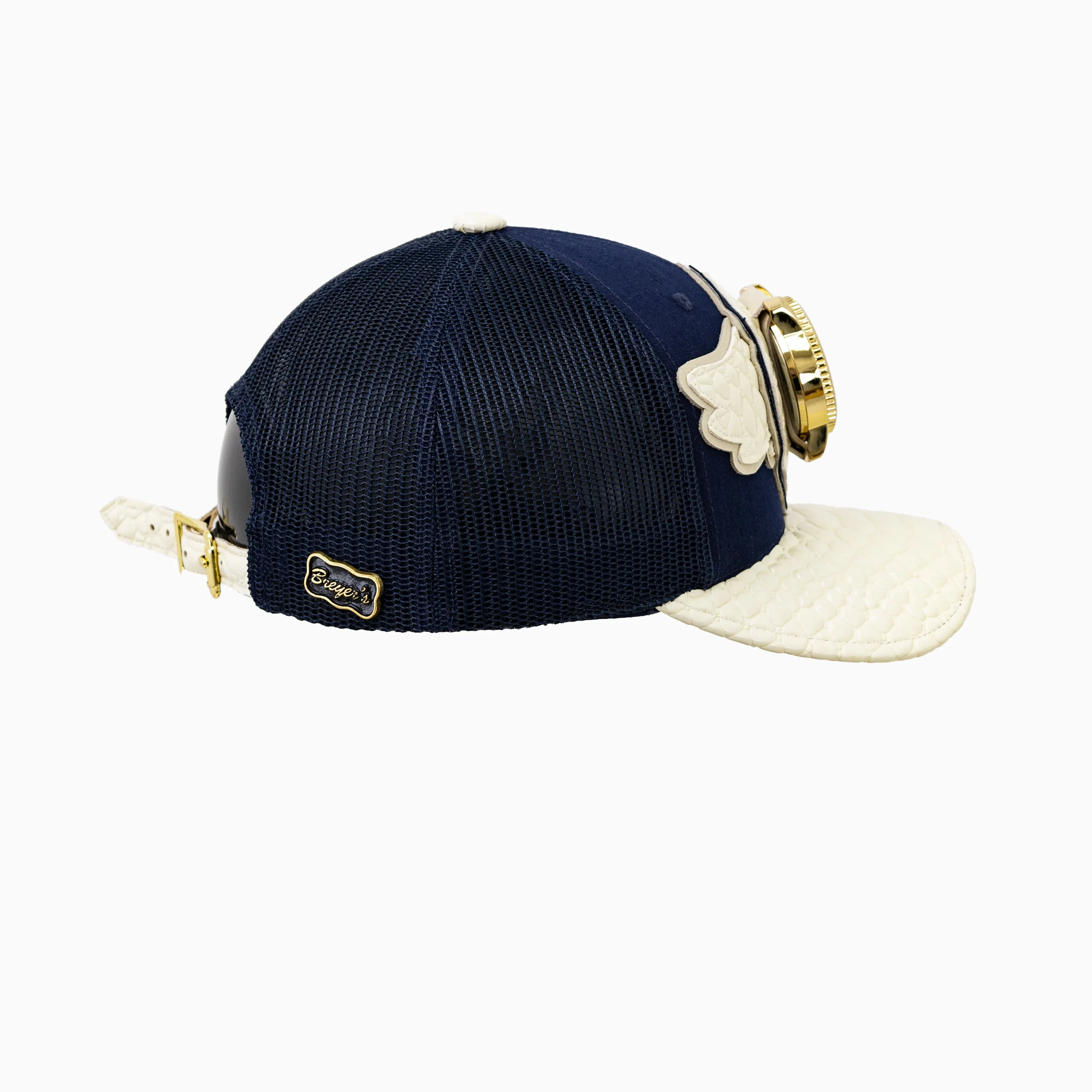 Breyer's Buck 50 Wool Trucker Hat With Leather Visor