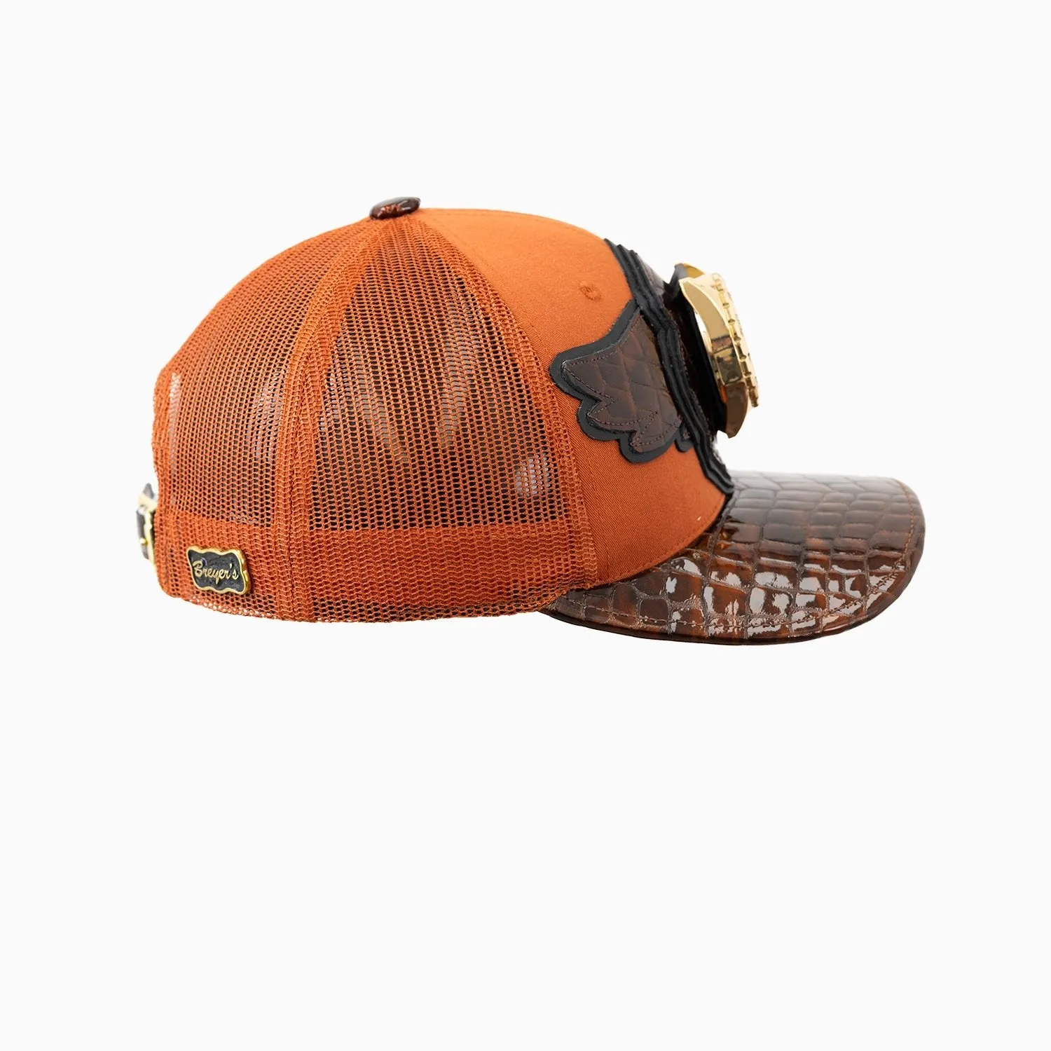 Breyer's Buck 50 Wool Trucker Hat With Leather Visor