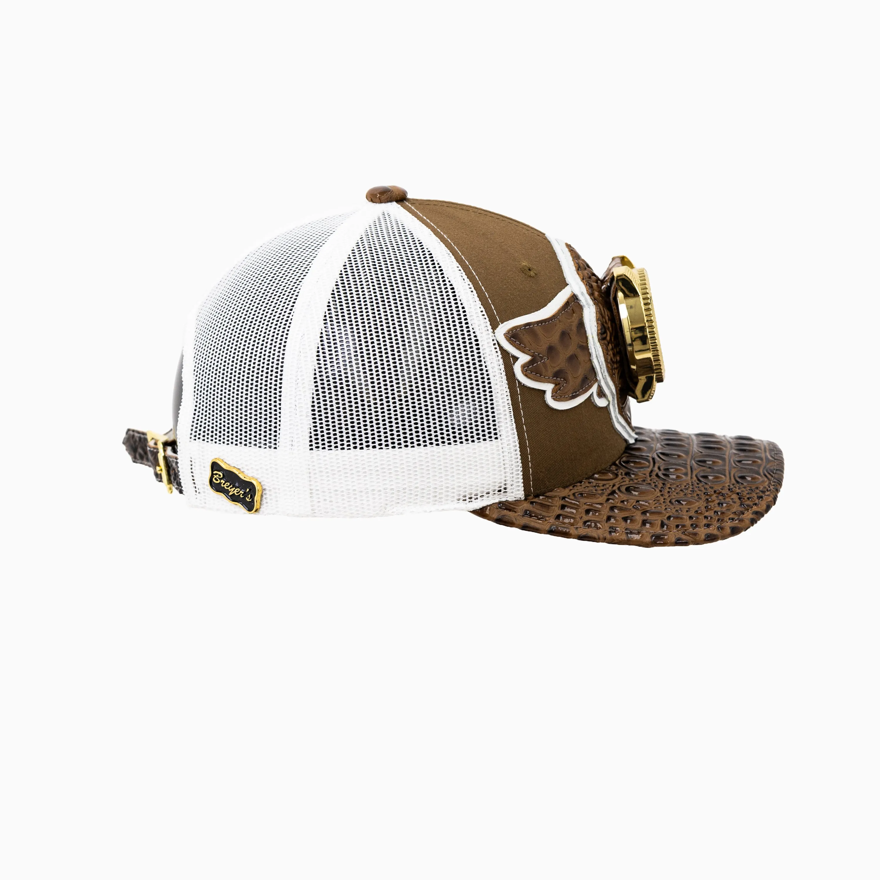 Breyer's Buck 50 Wool Trucker Hat With Leather Visor