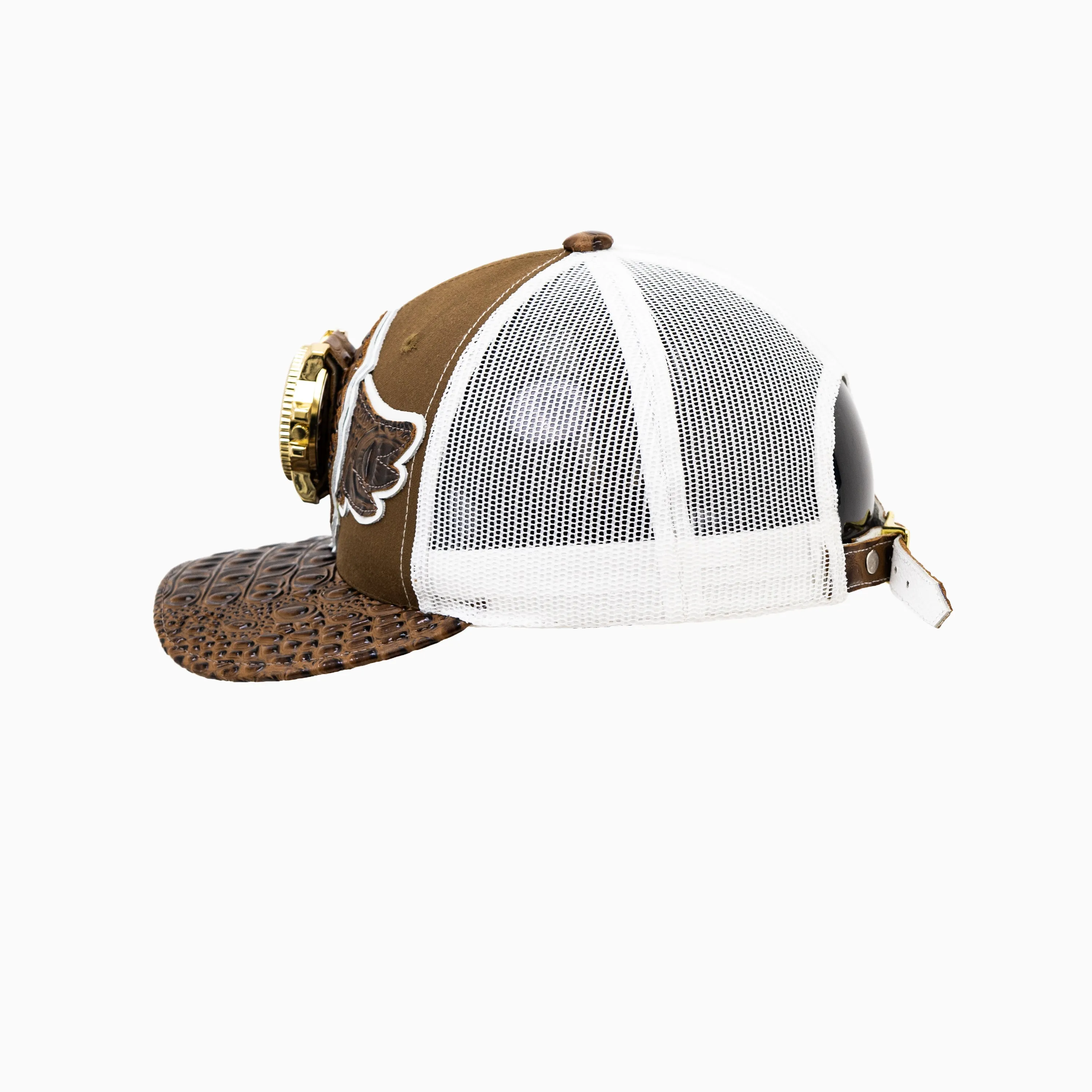 Breyer's Buck 50 Wool Trucker Hat With Leather Visor