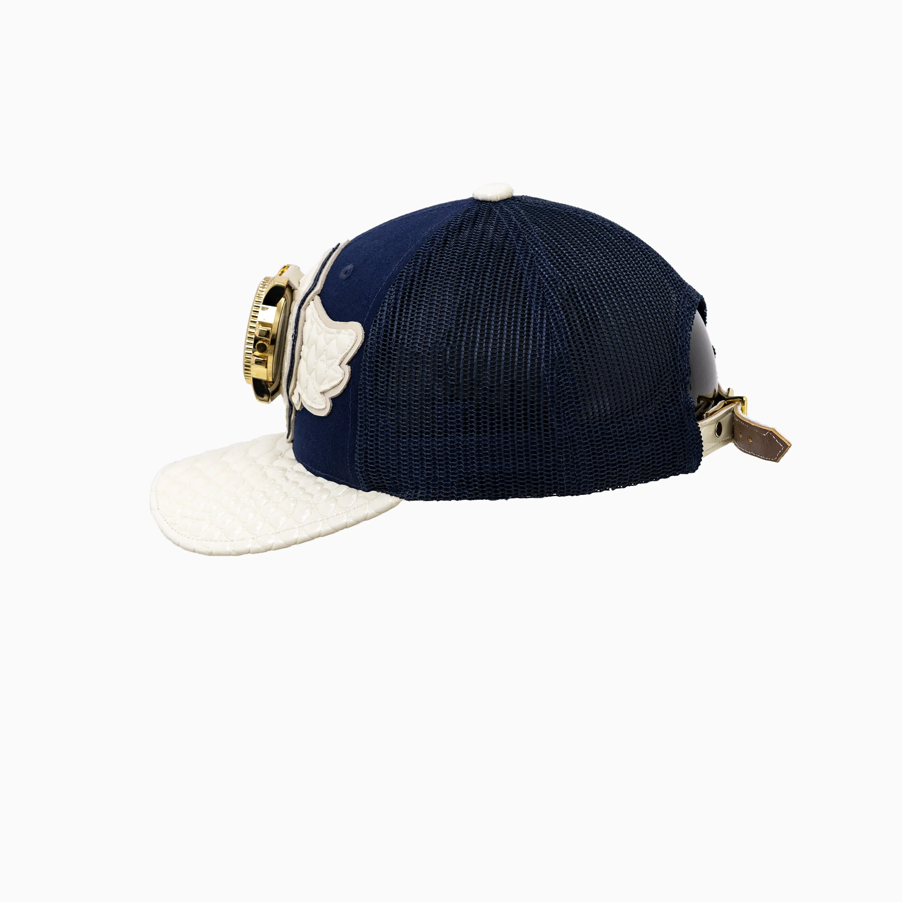 Breyer's Buck 50 Wool Trucker Hat With Leather Visor
