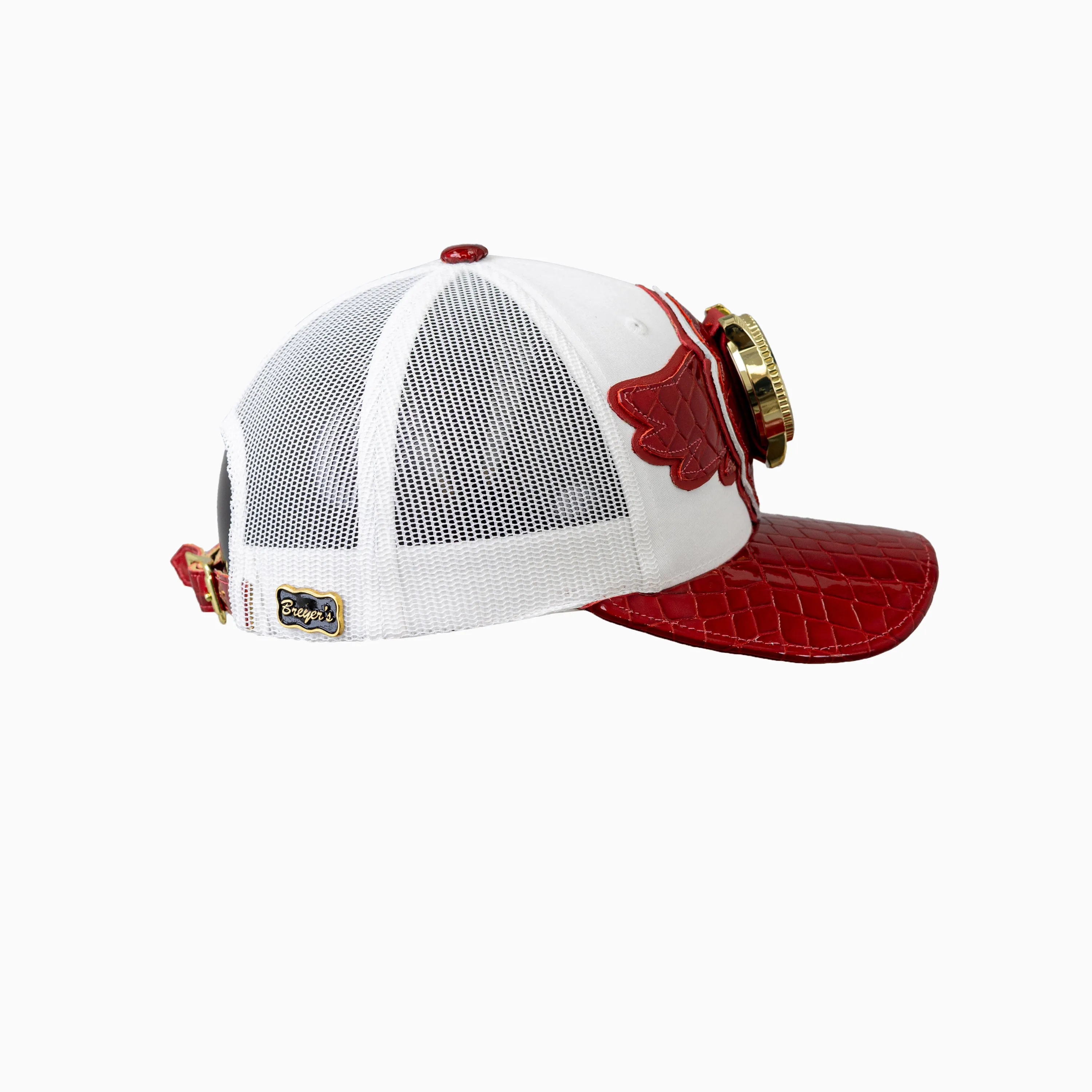Breyer's Buck 50 Wool Trucker Hat With Leather Visor