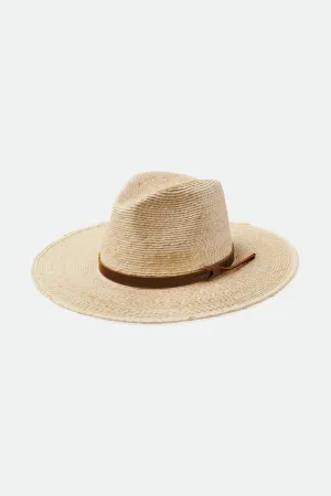 BRIXTON FIELD PROPER STRAW HAT - NATURAL/BROWN