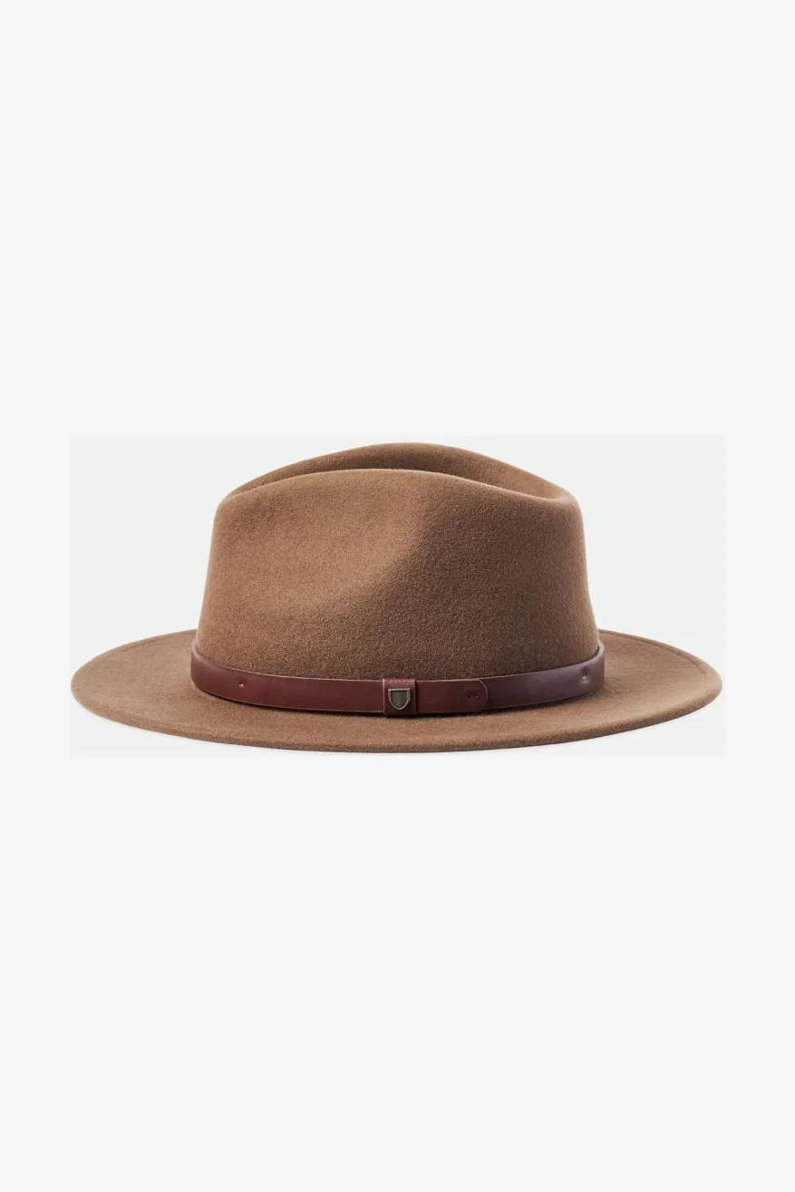 BRIXTON MESSER FEDORA - DARK EARTH