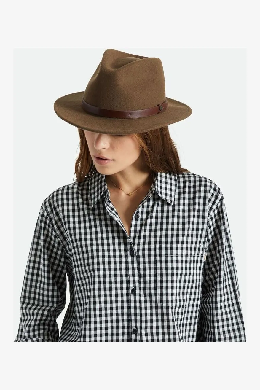 BRIXTON MESSER FEDORA - DARK EARTH