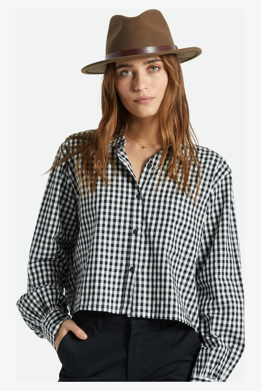 BRIXTON MESSER FEDORA - DARK EARTH