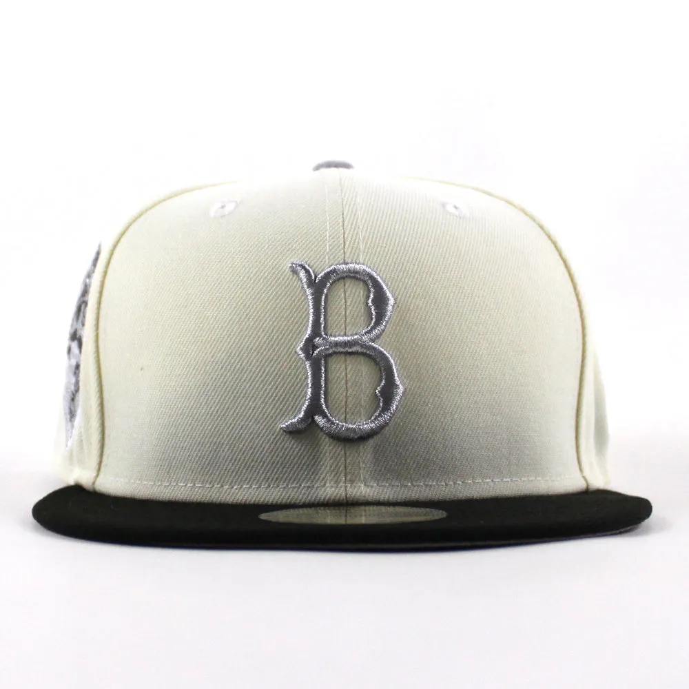 BROOKLYN DODGERS 1959 All Star Game New Era 59Fifty Fitted Hat (Chrome White Black Gray Under Brim)