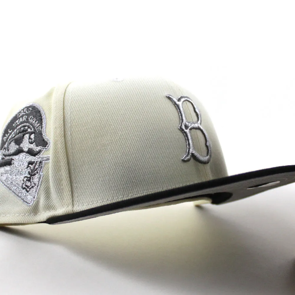 BROOKLYN DODGERS 1959 All Star Game New Era 59Fifty Fitted Hat (Chrome White Black Gray Under Brim)