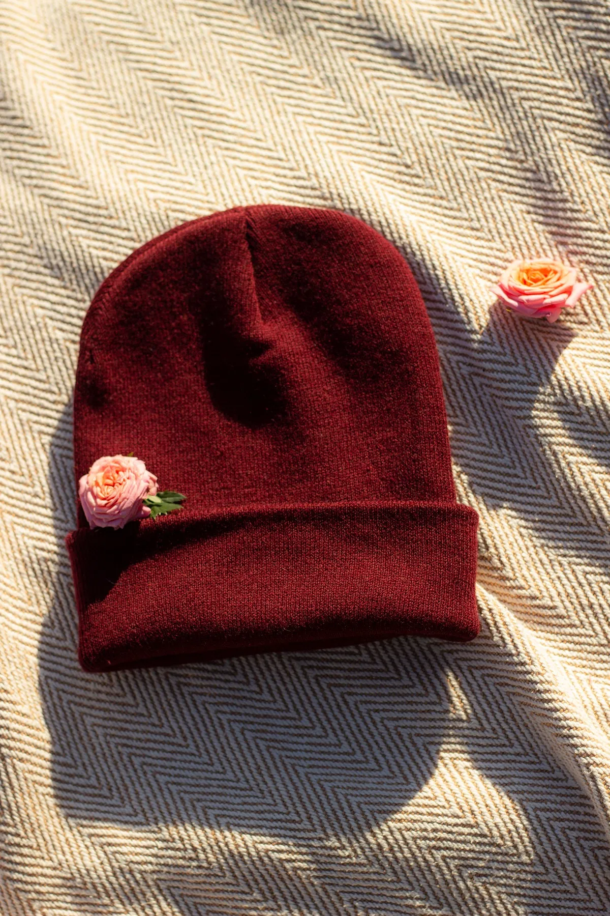 Burgundy Beanie Hat
