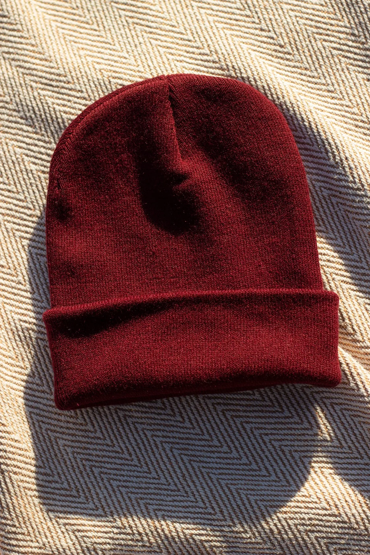 Burgundy Beanie Hat