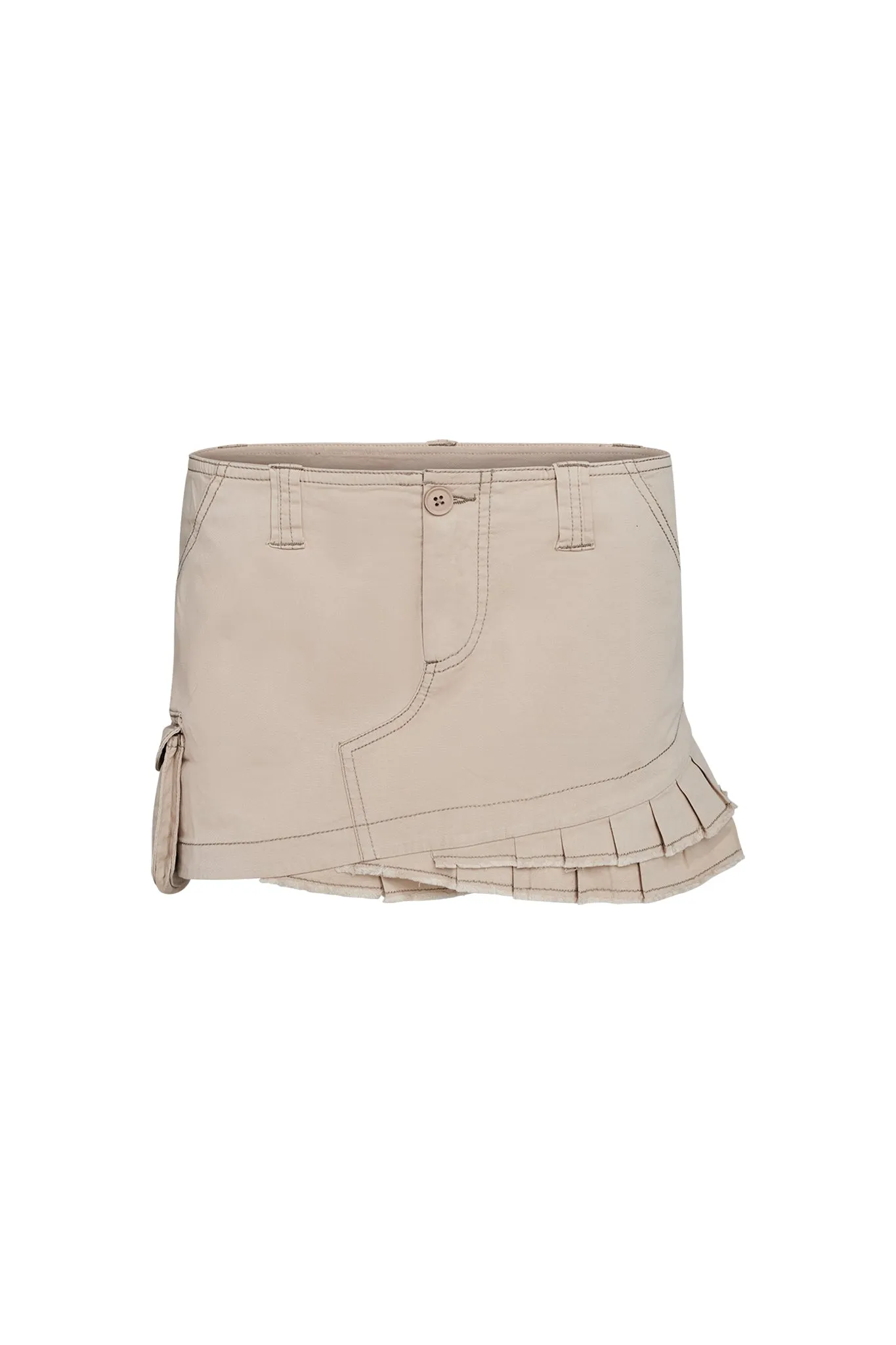 CADET SKIRT - BEIGE : TAN