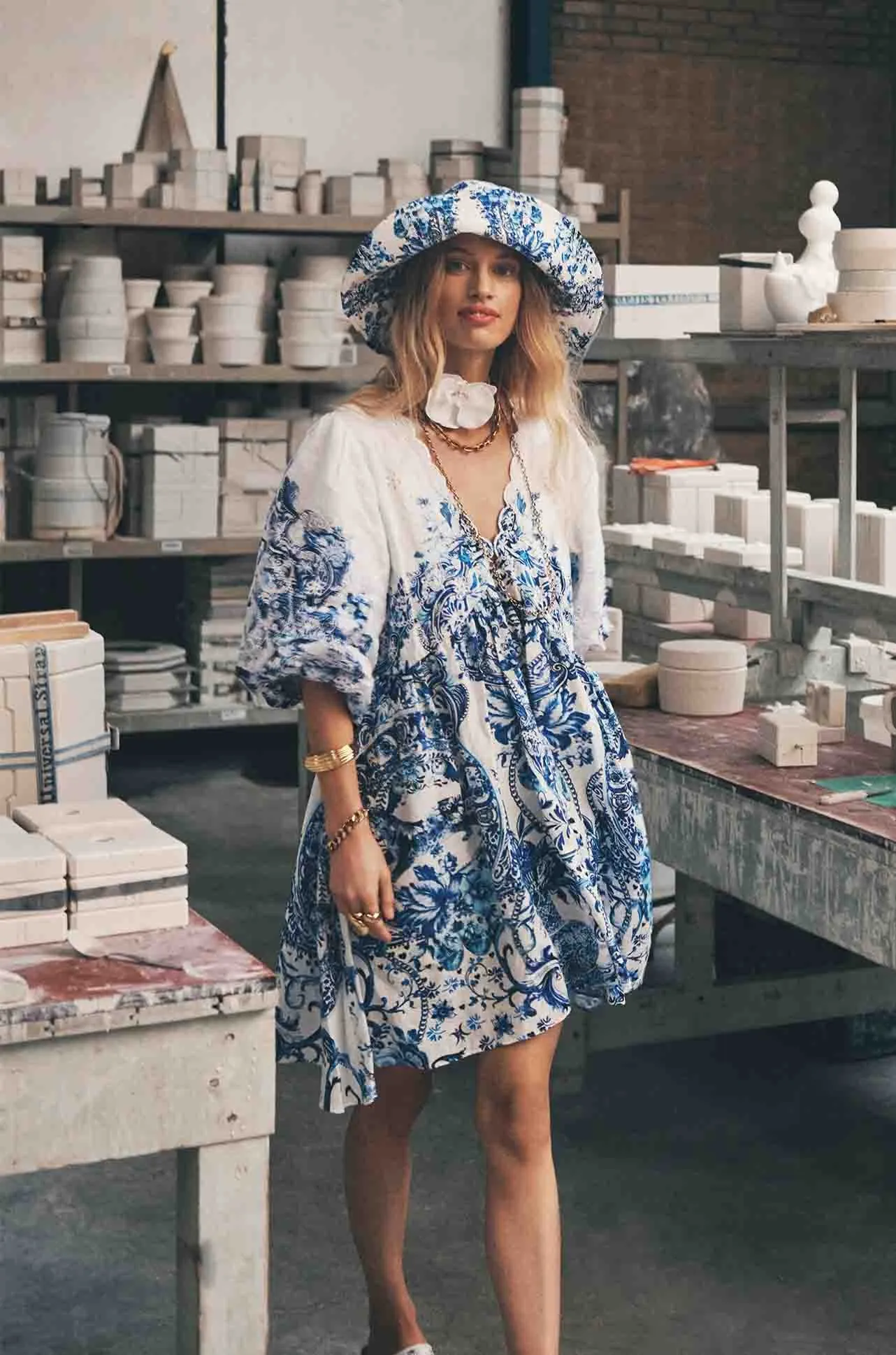 Camilla - Glaze and Graze Wide Brim Bucket Hat