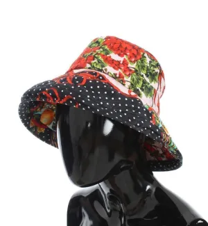 Carretto Print Wide Brim Bucket Hat
