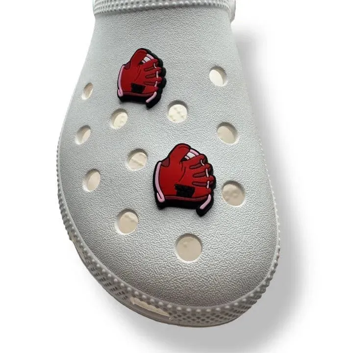 Catch That Ball Glove Baseball Shoe Charm