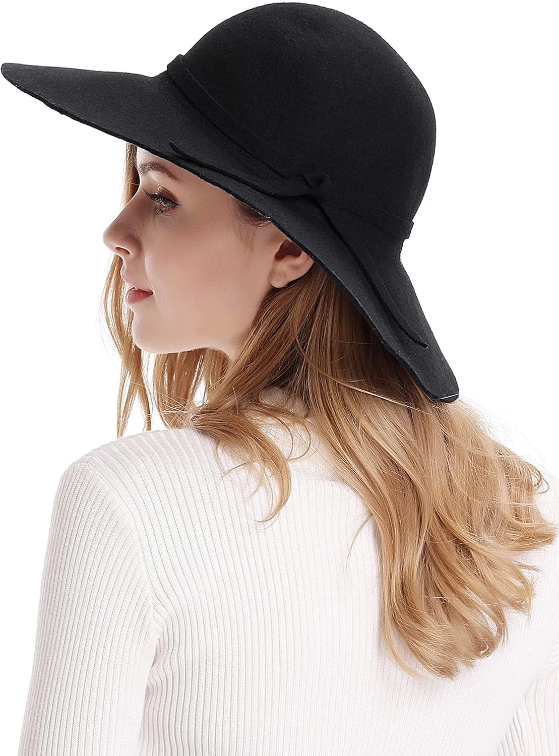 Chic & Cozy Wide Brim Wool Floppy Hat